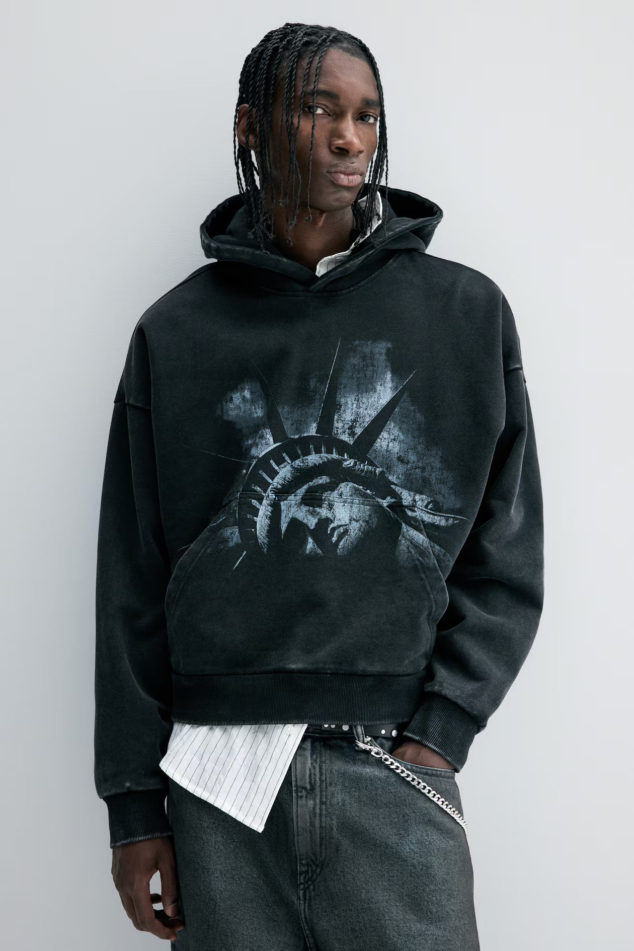 Oversized Fit Printed hoodie